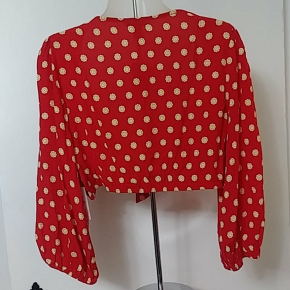 Crop Front Tie Top - Picture 2 of 5